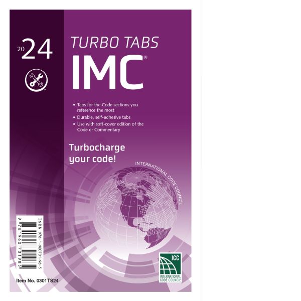 Official IMC International Mechanical Code 2024 with Index Tabs for HVAC Techs & Mechanical Contractors