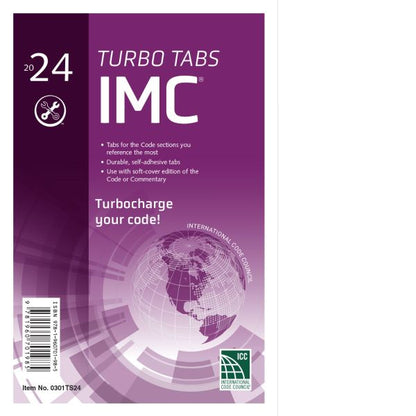 Official IMC International Mechanical Code 2024 with Index Tabs for HVAC Techs & Mechanical Contractors