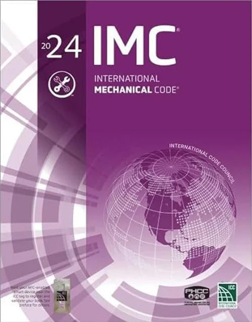 Official IMC International Mechanical Code 2024 with Index Tabs for HVAC Techs & Mechanical Contractors