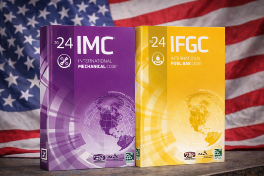 HVAC Ultimate Codebook Kit - 2024 IMC + IFGC International Mechanical Code + International Fuel Gas Code