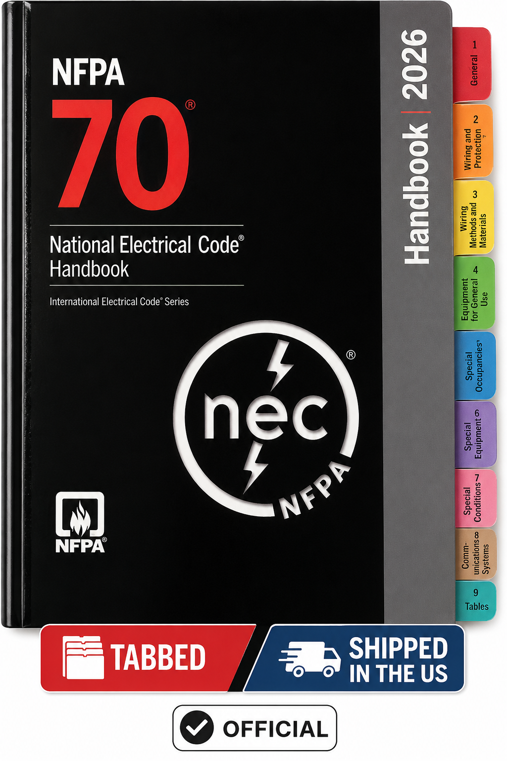 Tabbed for You NFPA 70 2026 NEC Handbook For Apprentices and Electricians