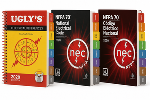 NEC Bilingual Codebook kit for Florida - 2020 NEC in Spanish and English with Index Tabs and 2020 Ugly’s - Kit para Electricistas en Florida