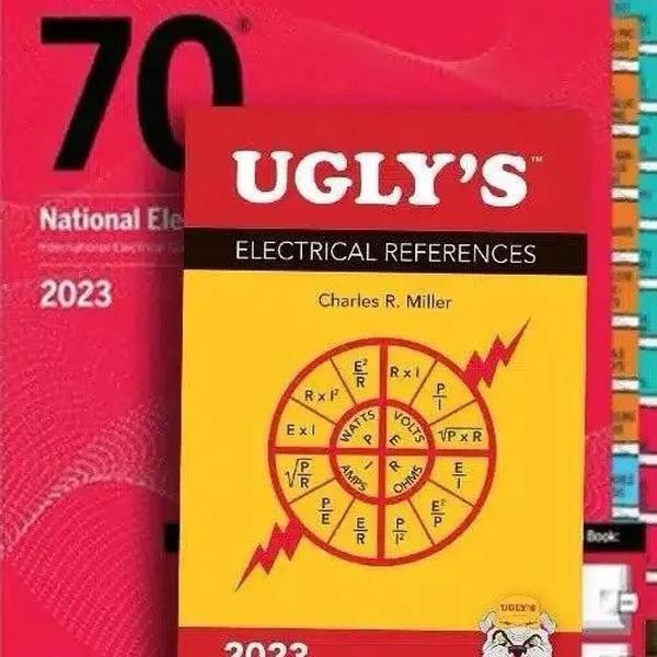 NEC 2023 English Edition with Tabs and Free Ugly's Electrical Reference Bundle for Electricians