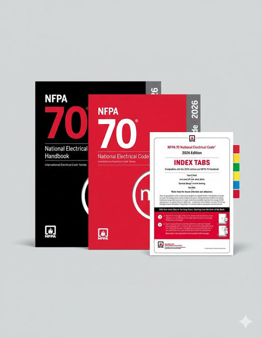 NEC 2026 Edition Electrician's Complete Bundle - NEC Handbook & Codebook with Index Tabs