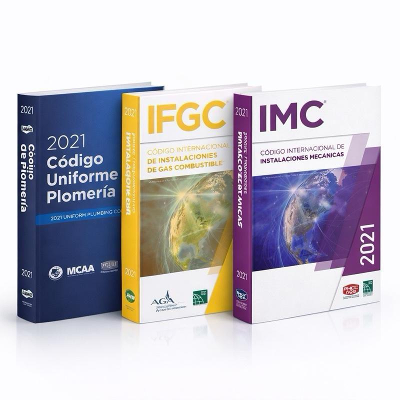 Texas Paquete Completo de Códigos HVAC en Español 2021 – IMC + IFGC + UMC para Examen de Licencia