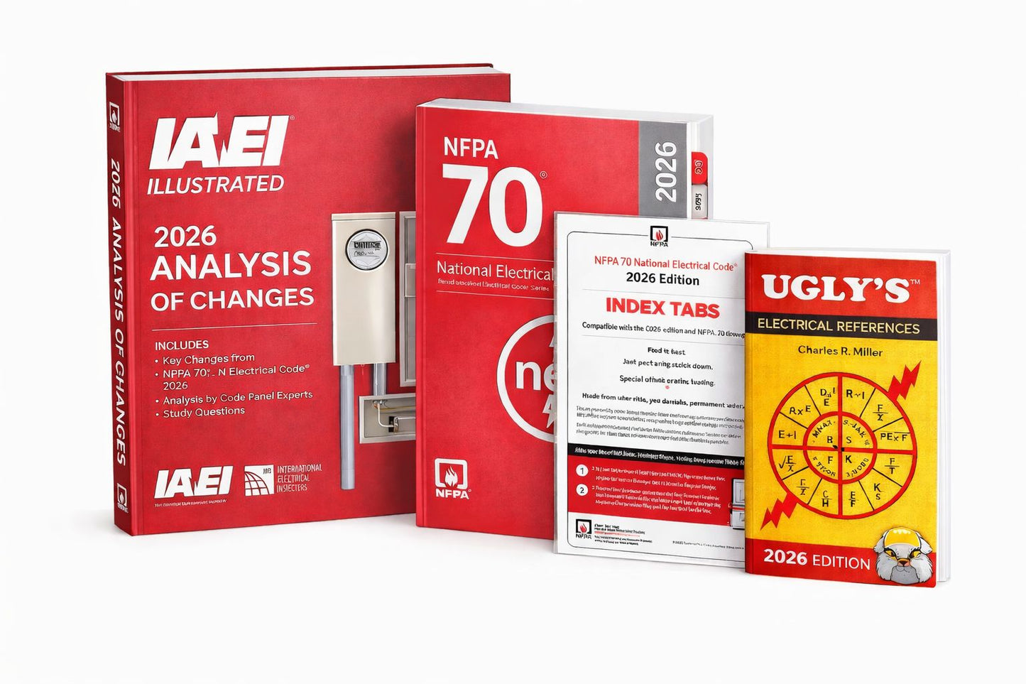 NFPA 70 2026 NEC with 2026 Analysis Of Change + 2026 Ugly's Electrical References and Index Tabs