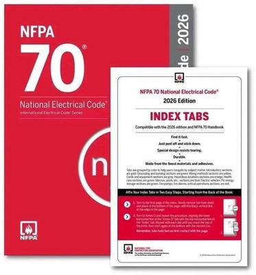 NFPA 70 2026 National Electrical Code with Index Tabs and Ugly's Electrical References Electrician's Bundle