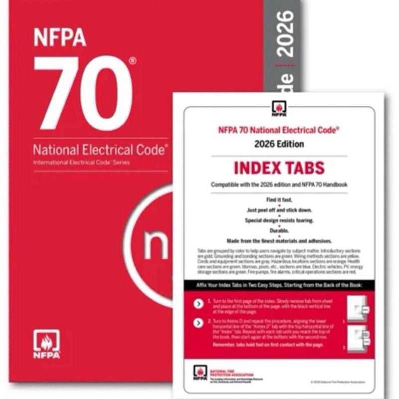 NFPA 70 2026 NEC with 2026 Analysis Of Change + 2026 Ugly's Electrical References and Index Tabs