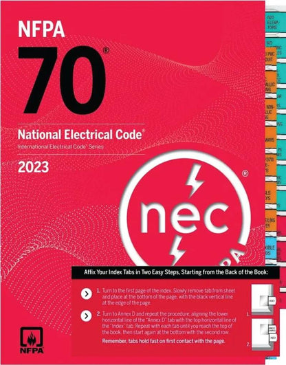 Texas Special 2023 NEC Codebook - Tabbed, Highlighted, and with Notes Written by a Texas Master Electrician