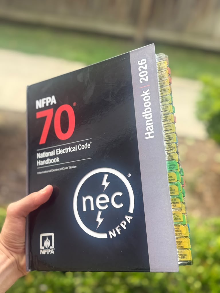 NFPA 70 Tabbed For You 2026 NEC Handbook For Apprentices and Electricians