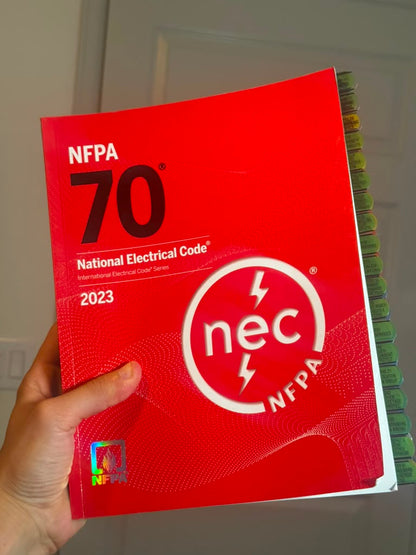 NFPA NEC 2023 Codebook Pre Tabbed For Electrician Apprentice & Contractors