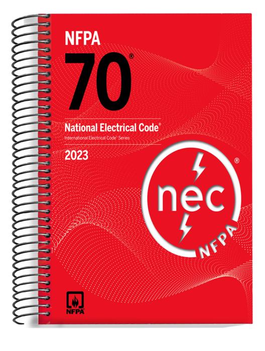 NFPA 70 National Electrical Code 2023 Spiralbound Edition with Index Tabs