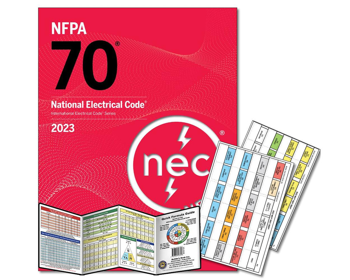 NFPA 70 National Electrical Code 2023 Spiralbound Edition with Index Tabs