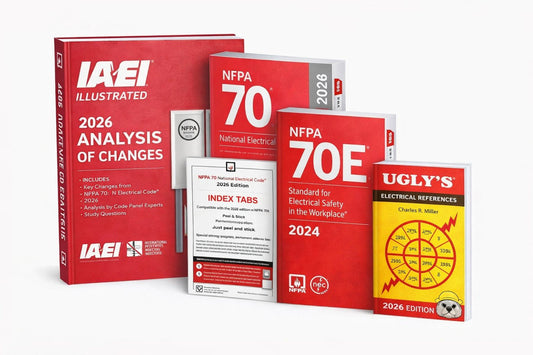 NFPA 70 2026 National Electrical Code - Ultimate Electrician's Kit - NEC 2026 With Index Tabs & Ugly's Electrical References + 2026 Analysis Of Change and NFPA 70E 2024